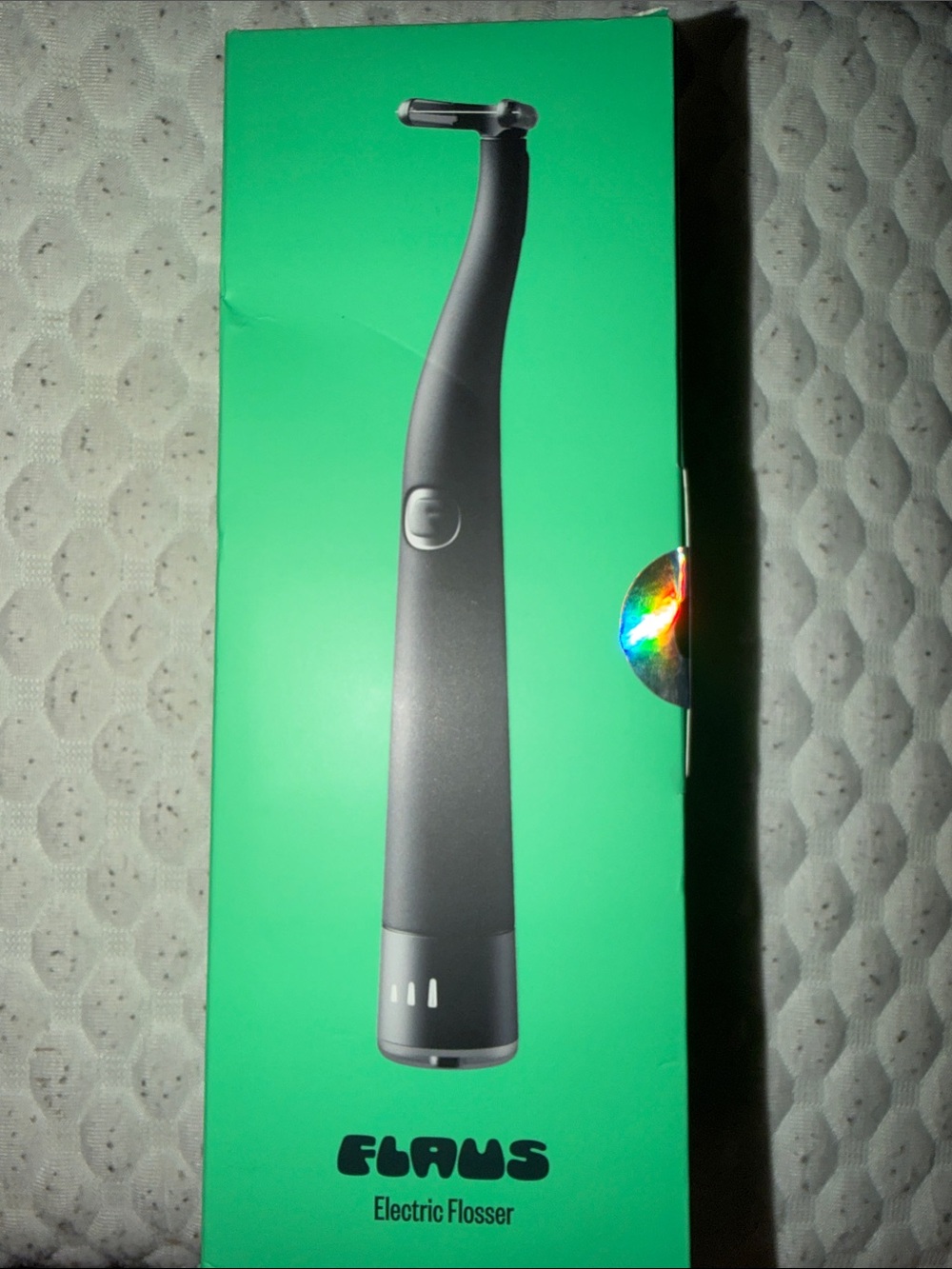 NEW SEALED BOX FLAUS Electric Flosser (Gentle Glide) Dental Plaque Remover $135
